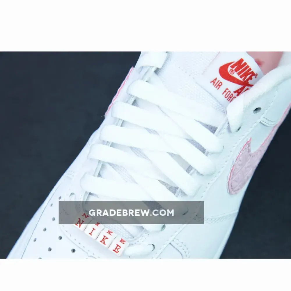 Nike Air Force 1 Valentine’s Day 2022 White/University Red/Atmosphere DQ9320-100