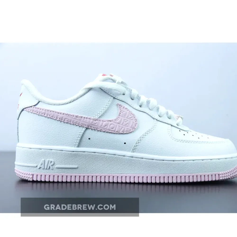 Nike Air Force 1 Valentine’s Day 2022 White/University Red/Atmosphere DQ9320-100