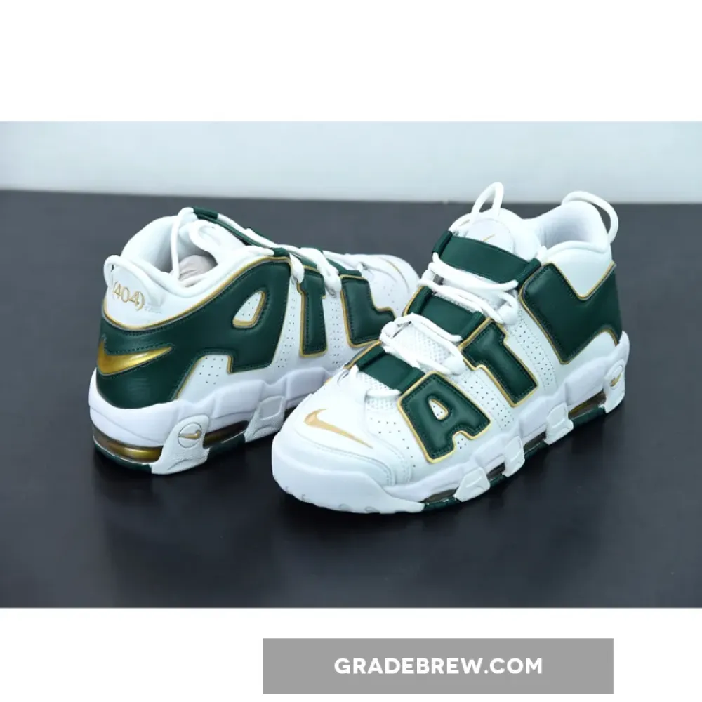 Nike Air More Uptempo ATL Metallic Gold/Gorge Green/White AJ3139-100
