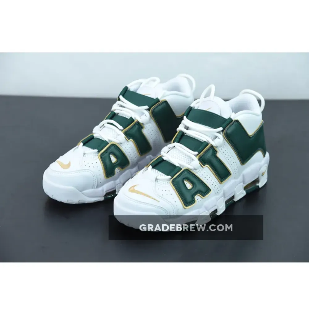 Nike Air More Uptempo ATL Metallic Gold/Gorge Green/White AJ3139-100