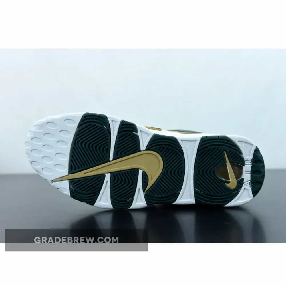 Nike Air More Uptempo ATL Metallic Gold/Gorge Green/White AJ3139-100
