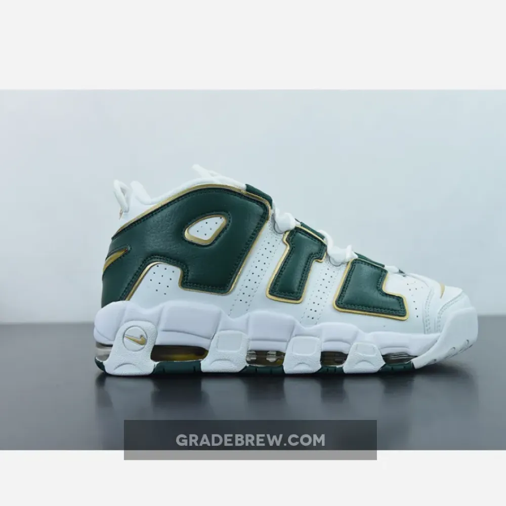Nike Air More Uptempo ATL Metallic Gold/Gorge Green/White AJ3139-100