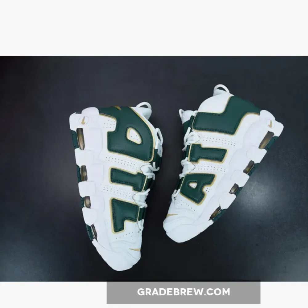 Nike Air More Uptempo ATL Metallic Gold/Gorge Green/White AJ3139-100