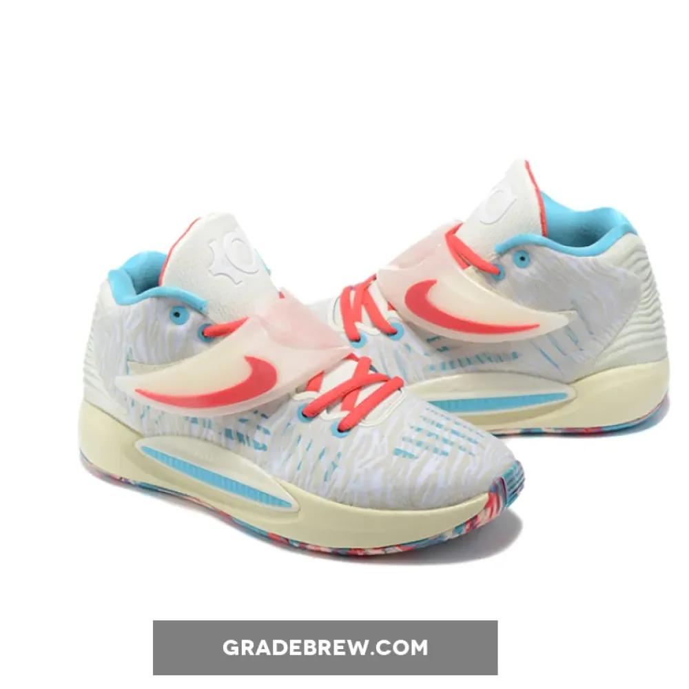 Nike KD 14 Multicolor Blue/Pink/White CW3935-700