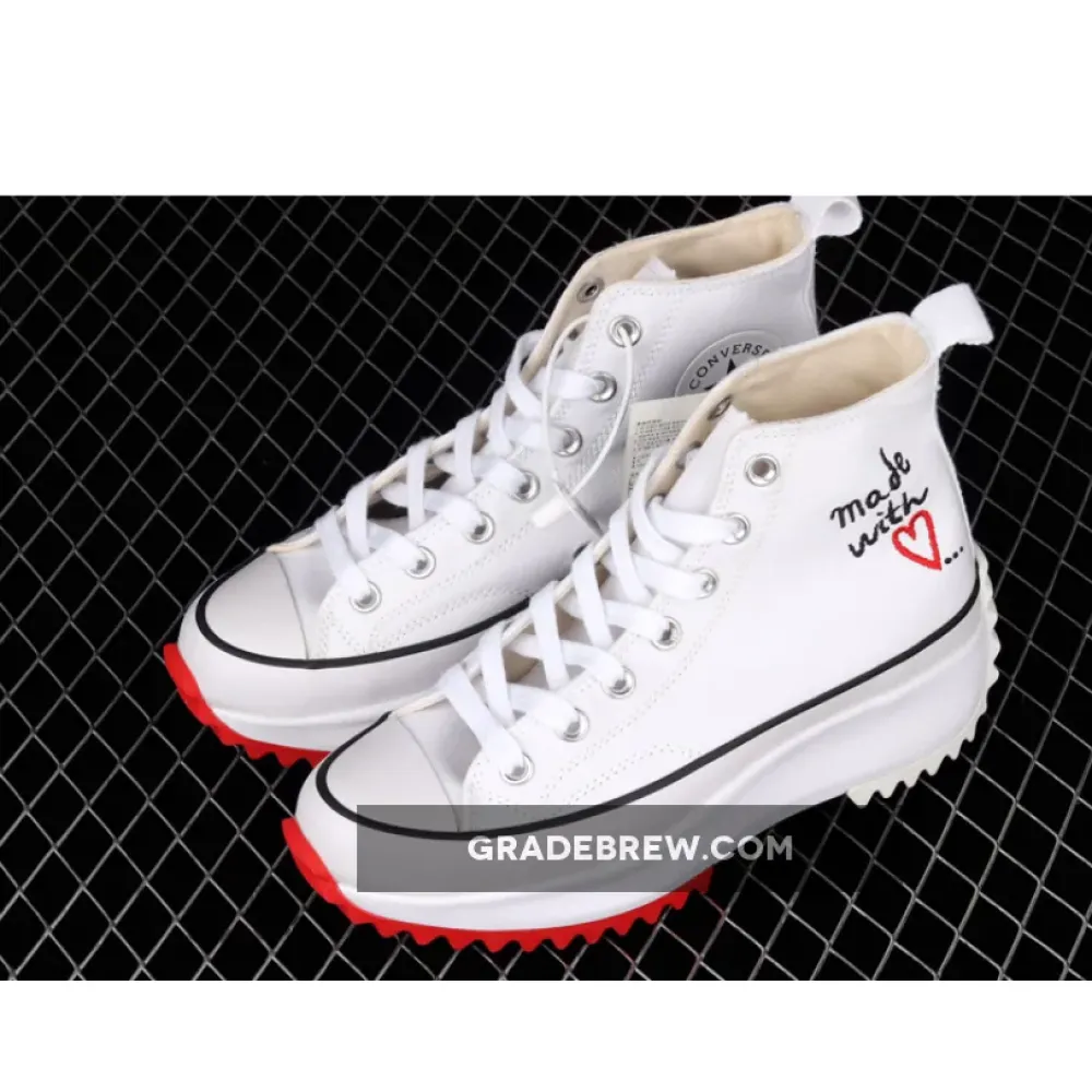 Converse Run Star Hike High Made With Love White/Red/Black 571874C