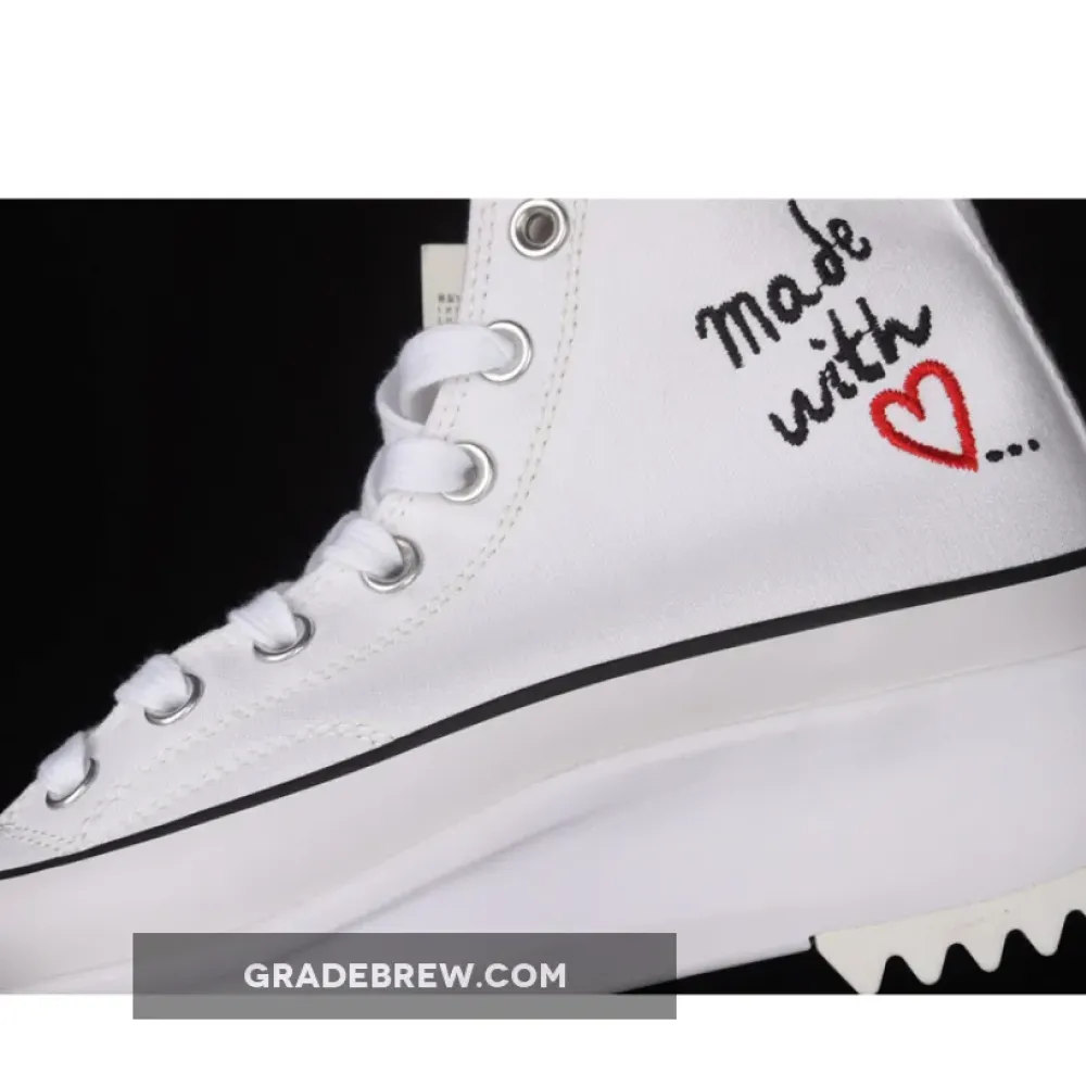Converse Run Star Hike High Made With Love White/Red/Black 571874C