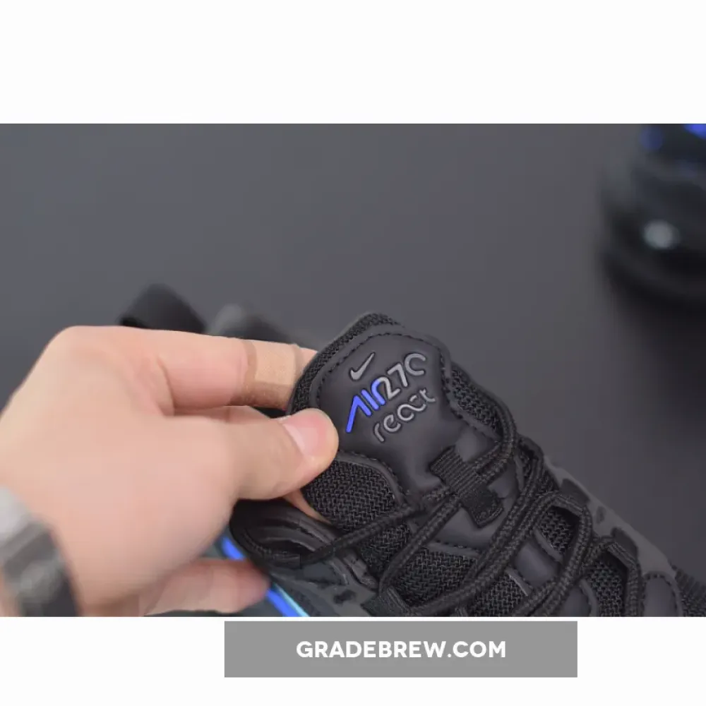 Nike Air Max 270 React Just Do It Blue/Black/Transparent CT2203-001