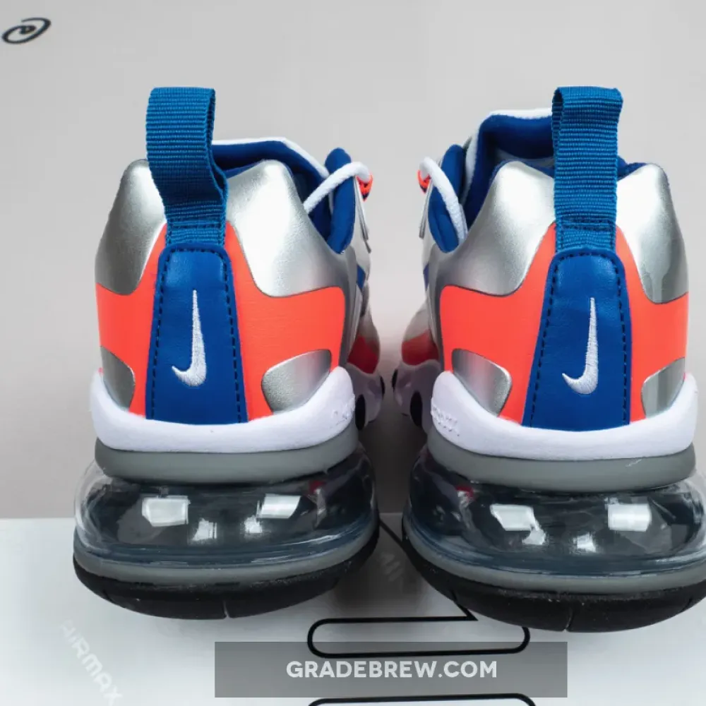 Nike Air Max 270 React Knicks Silver Orange Blue CW3094-100