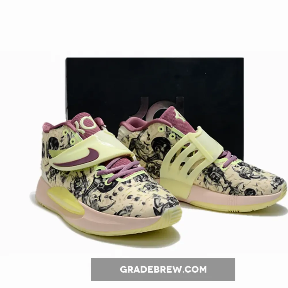 Nike KD 14 Surrealism Cream/Purple/Light Yellow CW3935-300