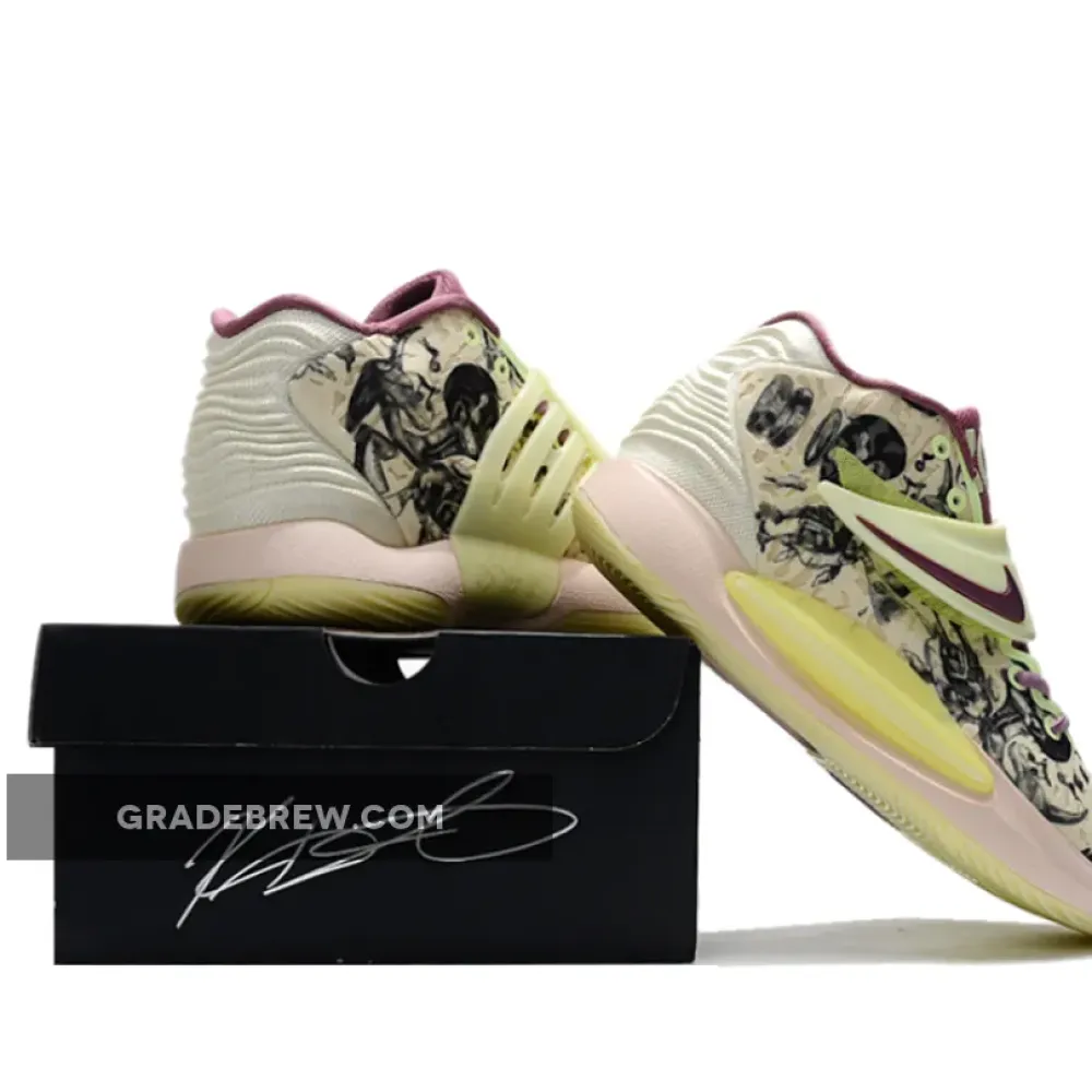 Nike KD 14 Surrealism Cream/Purple/Light Yellow CW3935-300