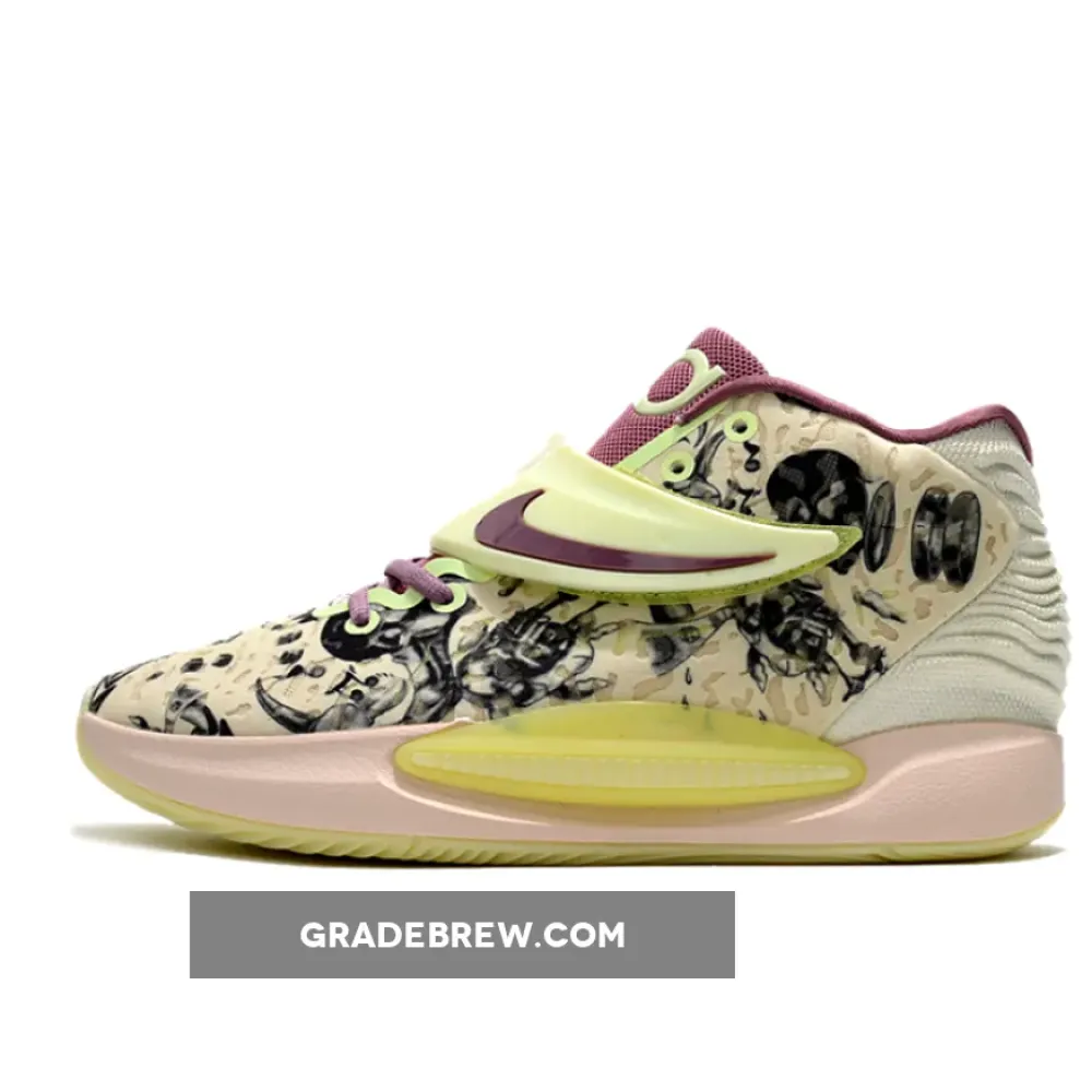 Nike KD 14 Surrealism Cream/Purple/Light Yellow CW3935-300