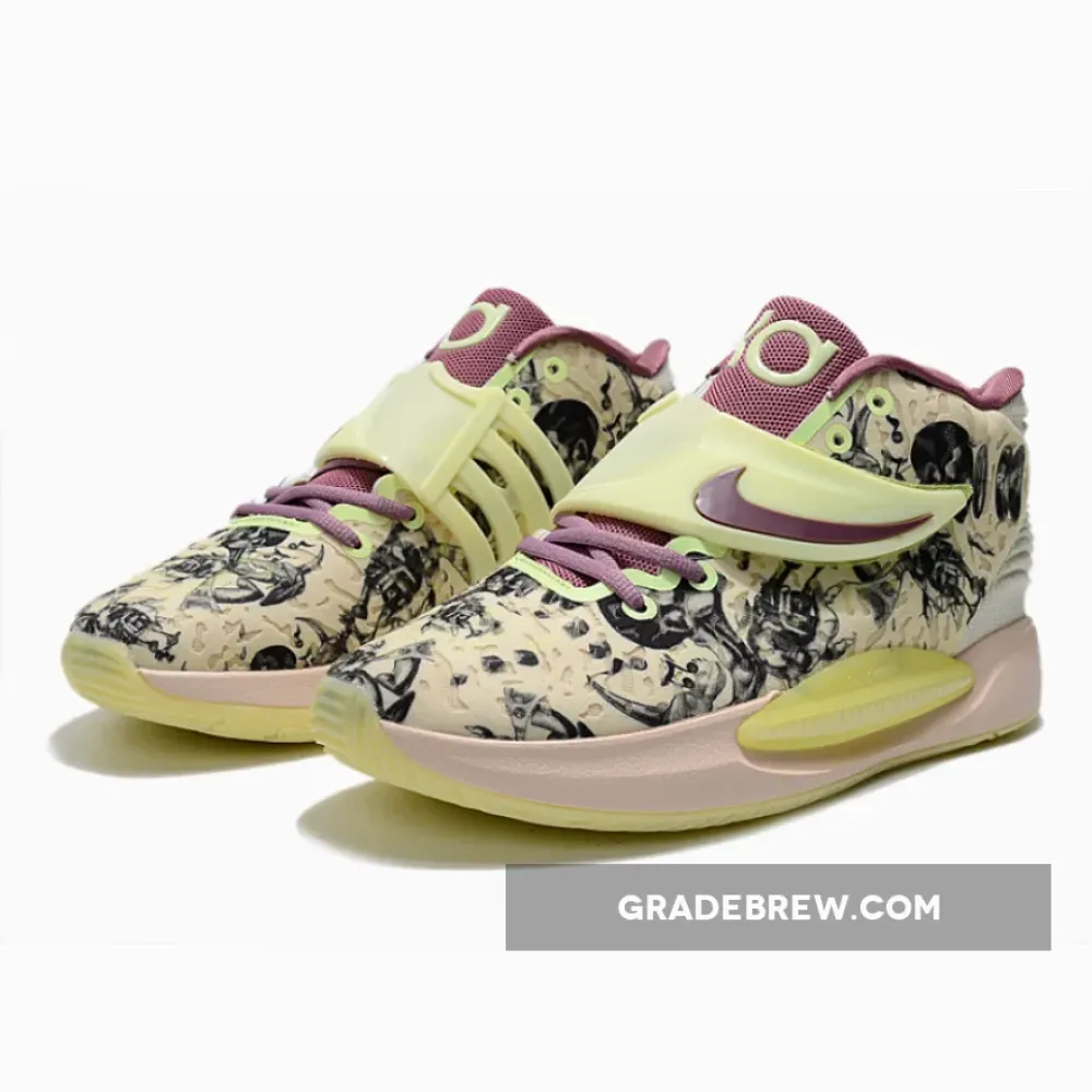 Nike KD 14 Surrealism Cream/Purple/Light Yellow CW3935-300