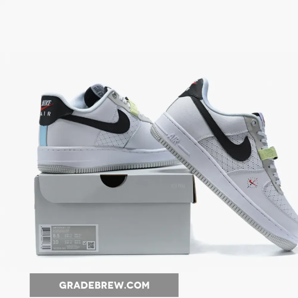 Nike Air Force 1 LV8 Swoosh Compass Black/White/Volt DC2532-100