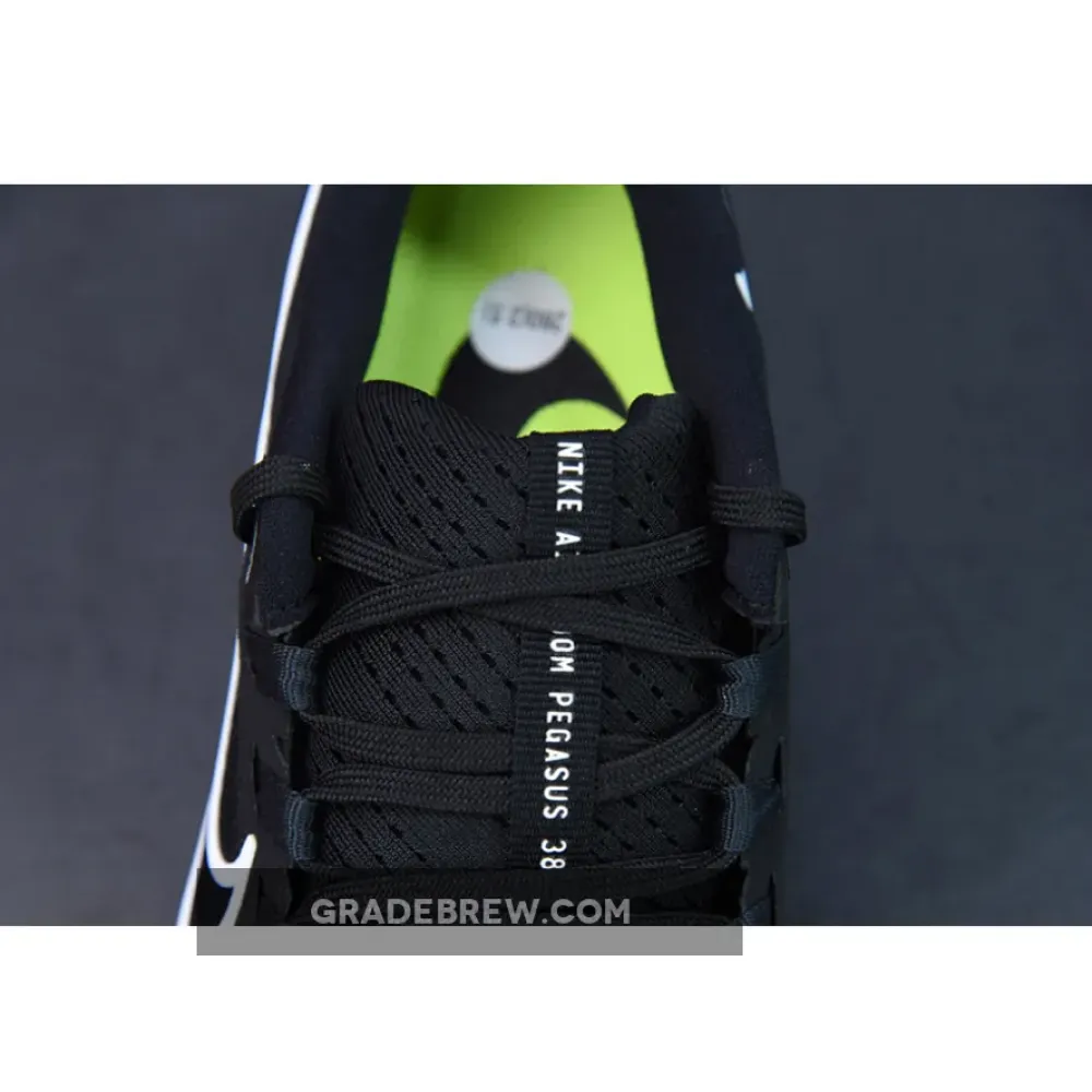 Nike Air Zoom Pegasus 38 Black/White/Volt CW7356-002