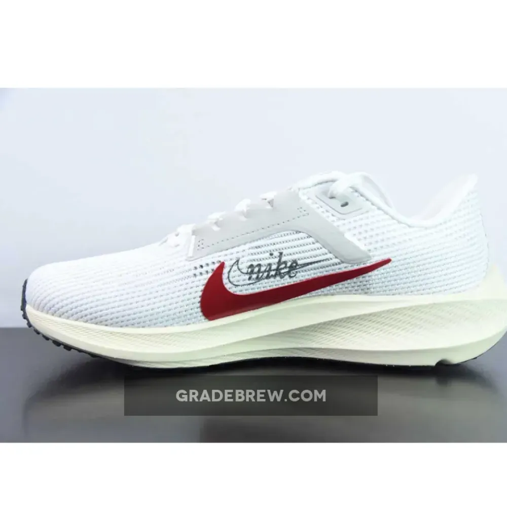 Nike Pegasus 40 White/Red/Multi-Color Photon Dust FB7703-100