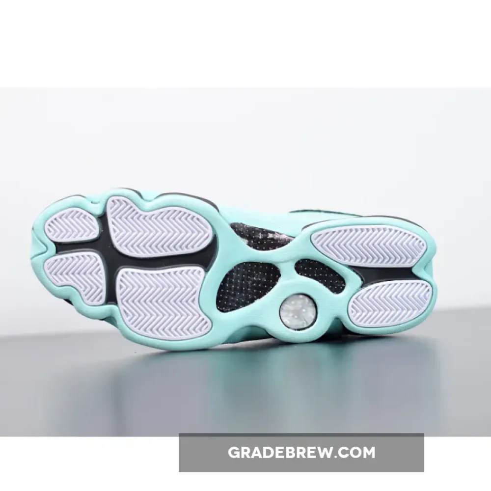 Air Jordan 13 Island Green Metallic Silver/Black/Island Green 414571-030