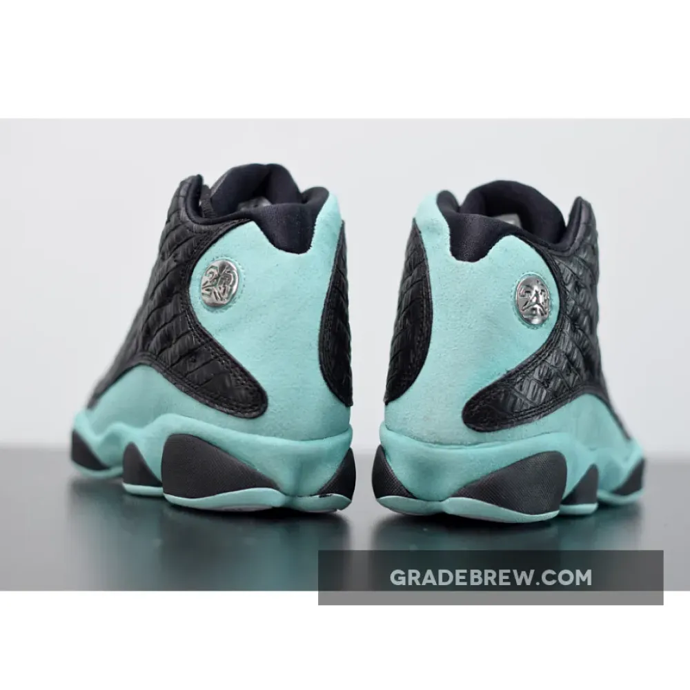 Air Jordan 13 Island Green Metallic Silver/Black/Island Green 414571-030