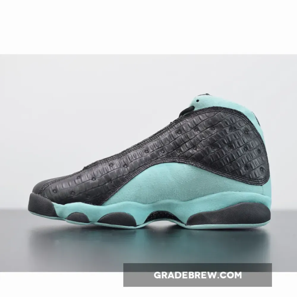 Air Jordan 13 Island Green Metallic Silver/Black/Island Green 414571-030
