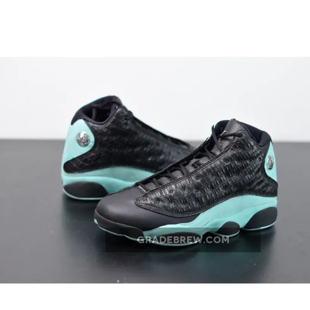 Air Jordan 13 Island Green Metallic Silver/Black/Island Green 414571-030