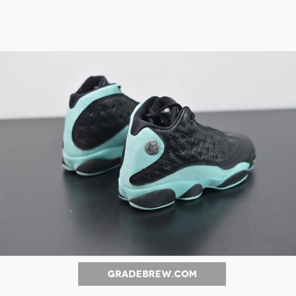 Air Jordan 13 Island Green Metallic Silver/Black/Island Green 414571-030