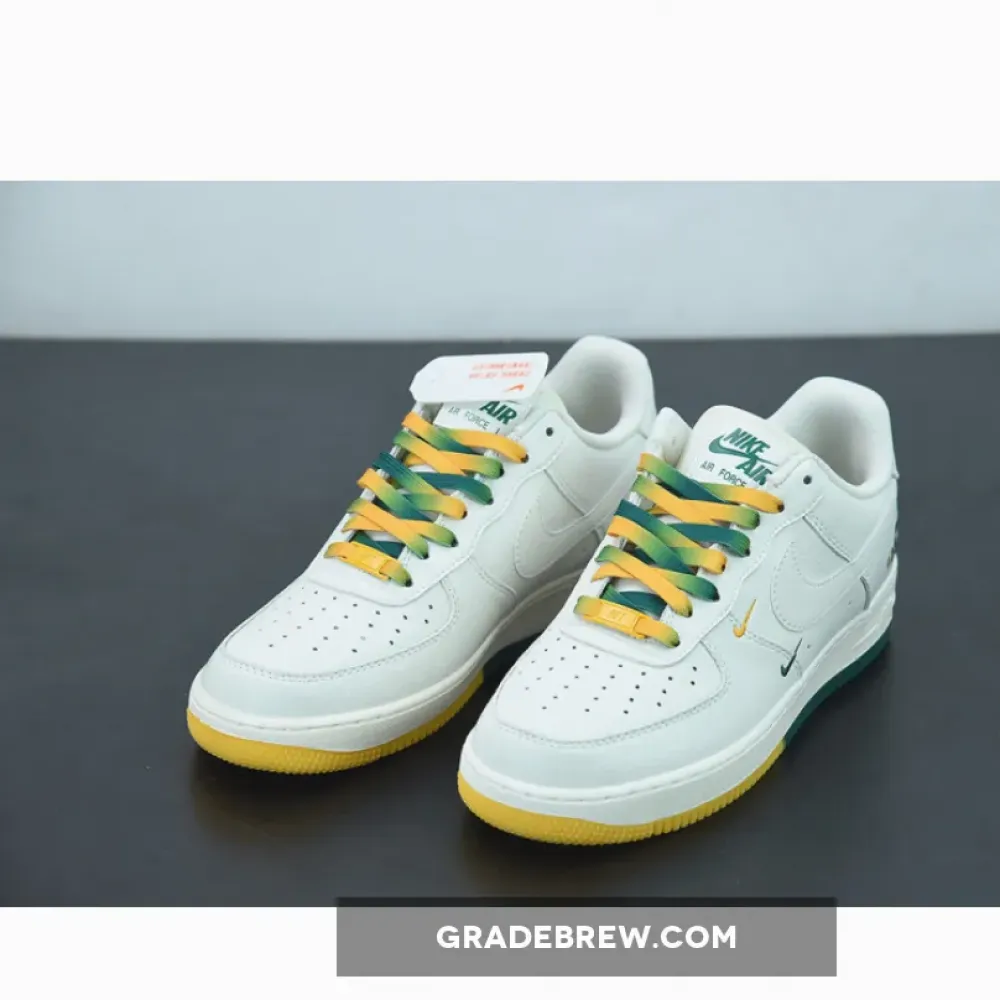 Nike Air Force 1 Low Utah Jazz Cream White/Green/Yellow