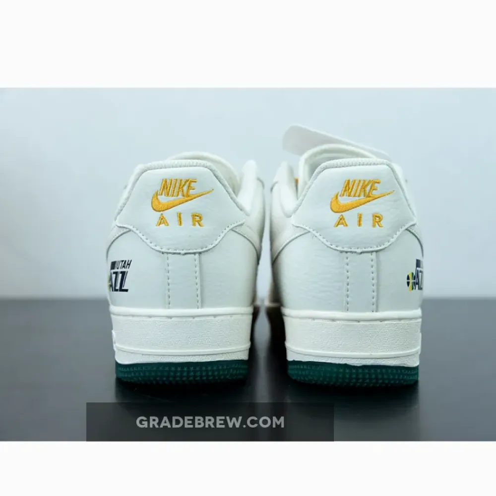 Nike Air Force 1 Low Utah Jazz Cream White/Green/Yellow