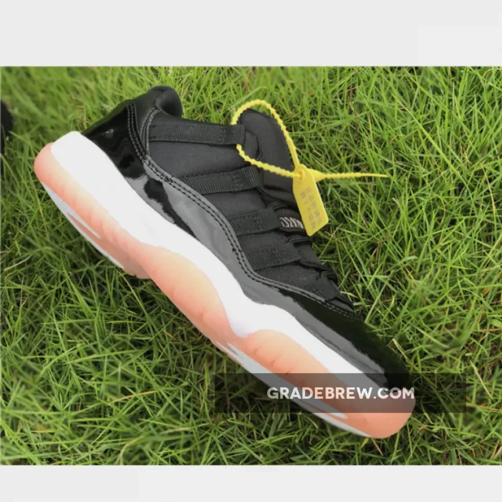 Air Jordan 11 Low GS Black Bleached Coral/White 580521-013