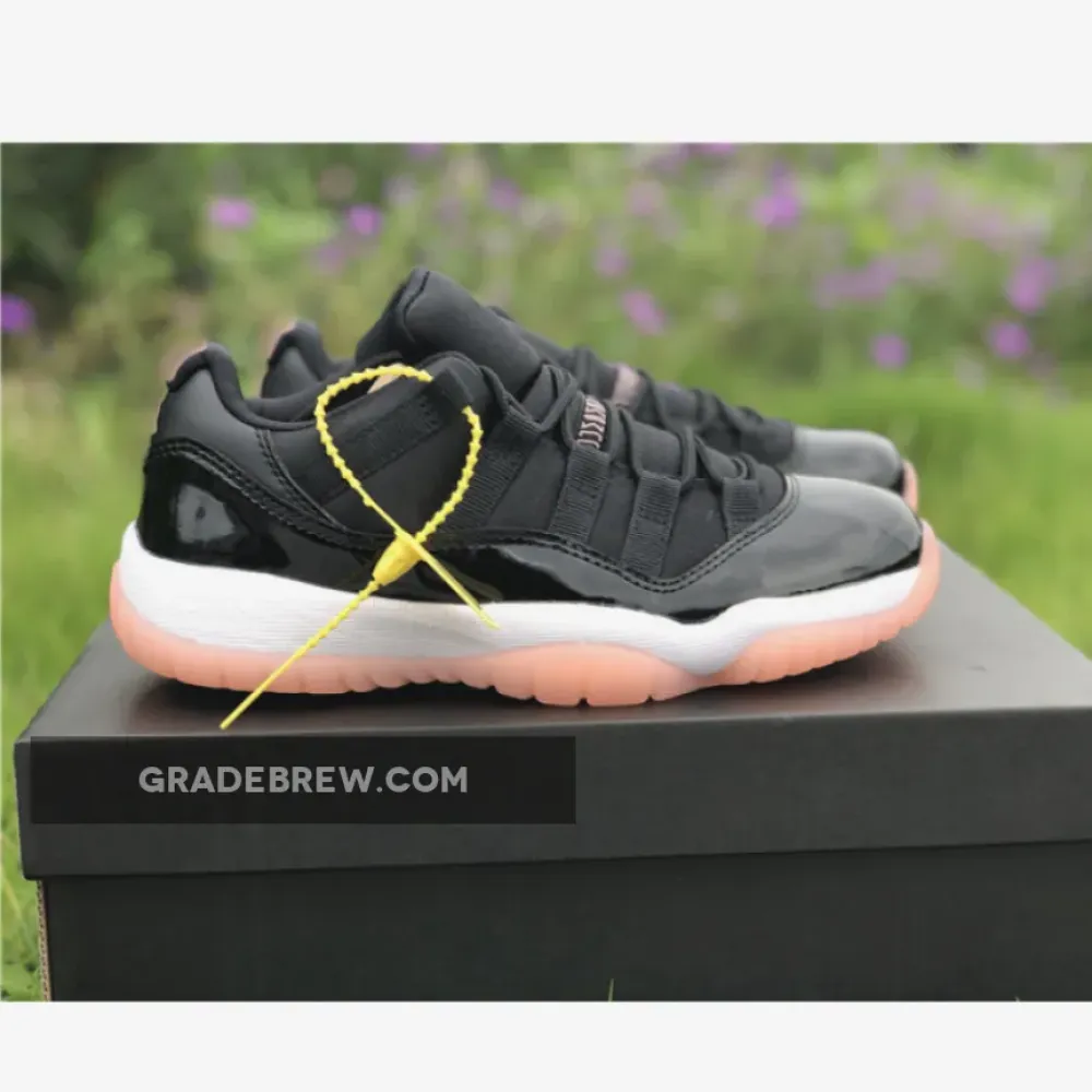 Air Jordan 11 Low GS Black Bleached Coral/White 580521-013