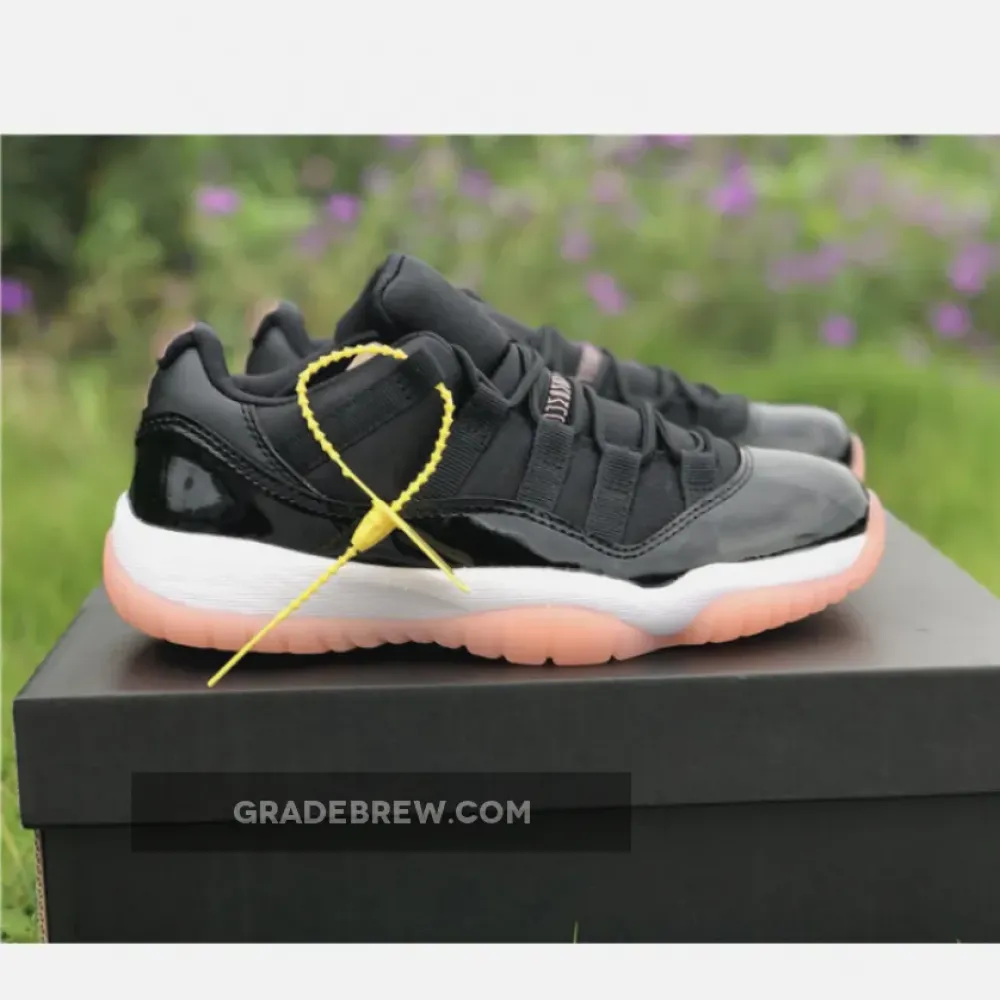 Air Jordan 11 Low GS Black Bleached Coral/White 580521-013