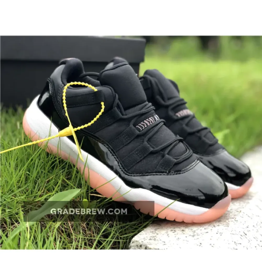 Air Jordan 11 Low GS Black Bleached Coral/White 580521-013