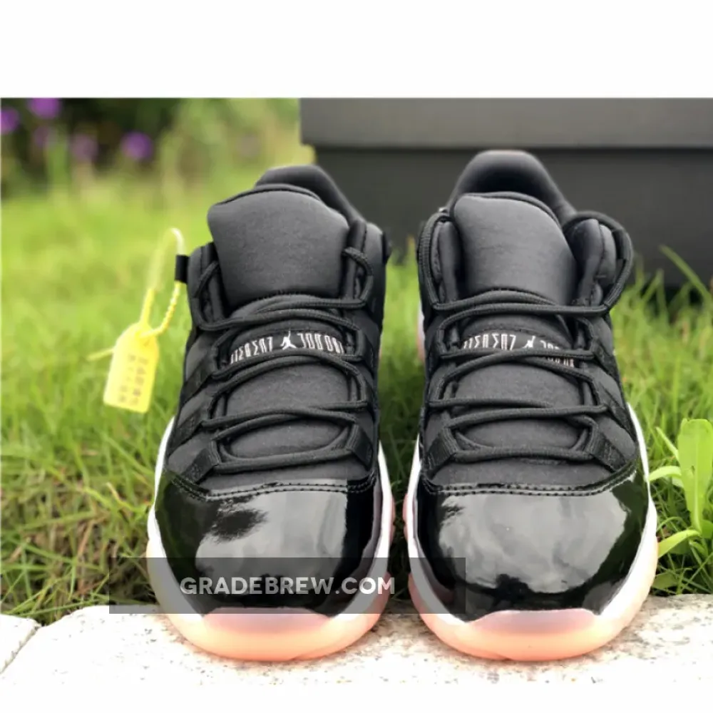Air Jordan 11 Low GS Black Bleached Coral/White 580521-013