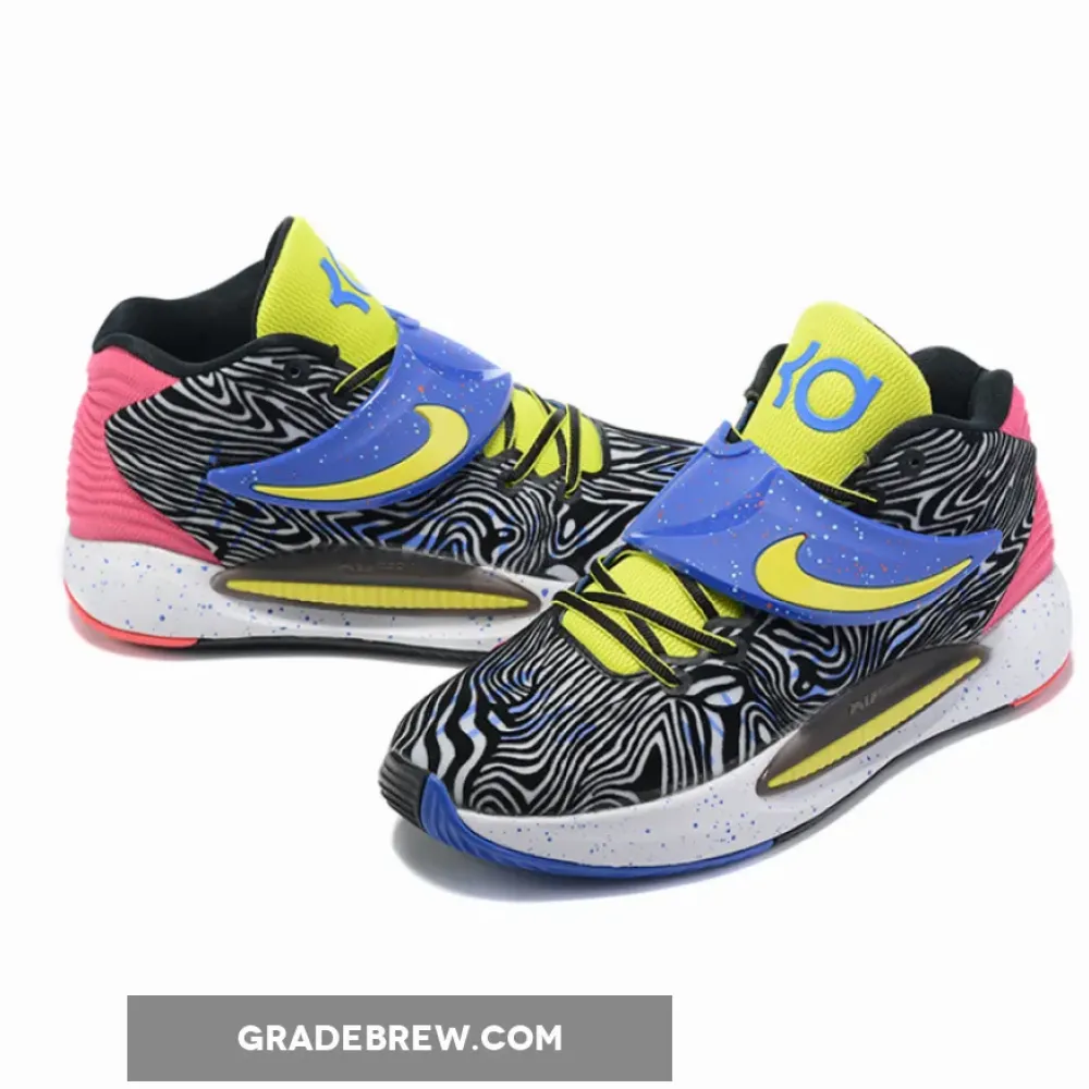 Nike KD 14 Black/Yellow Strike/Fusion Red CW3935-004