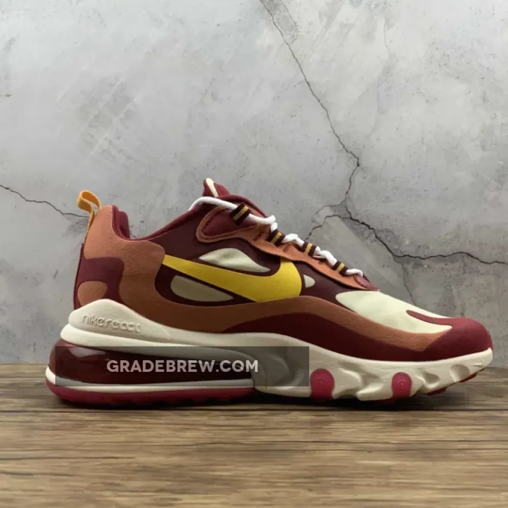 Nike Air Max 270 React Gold/Wine Red/White AO4971-601