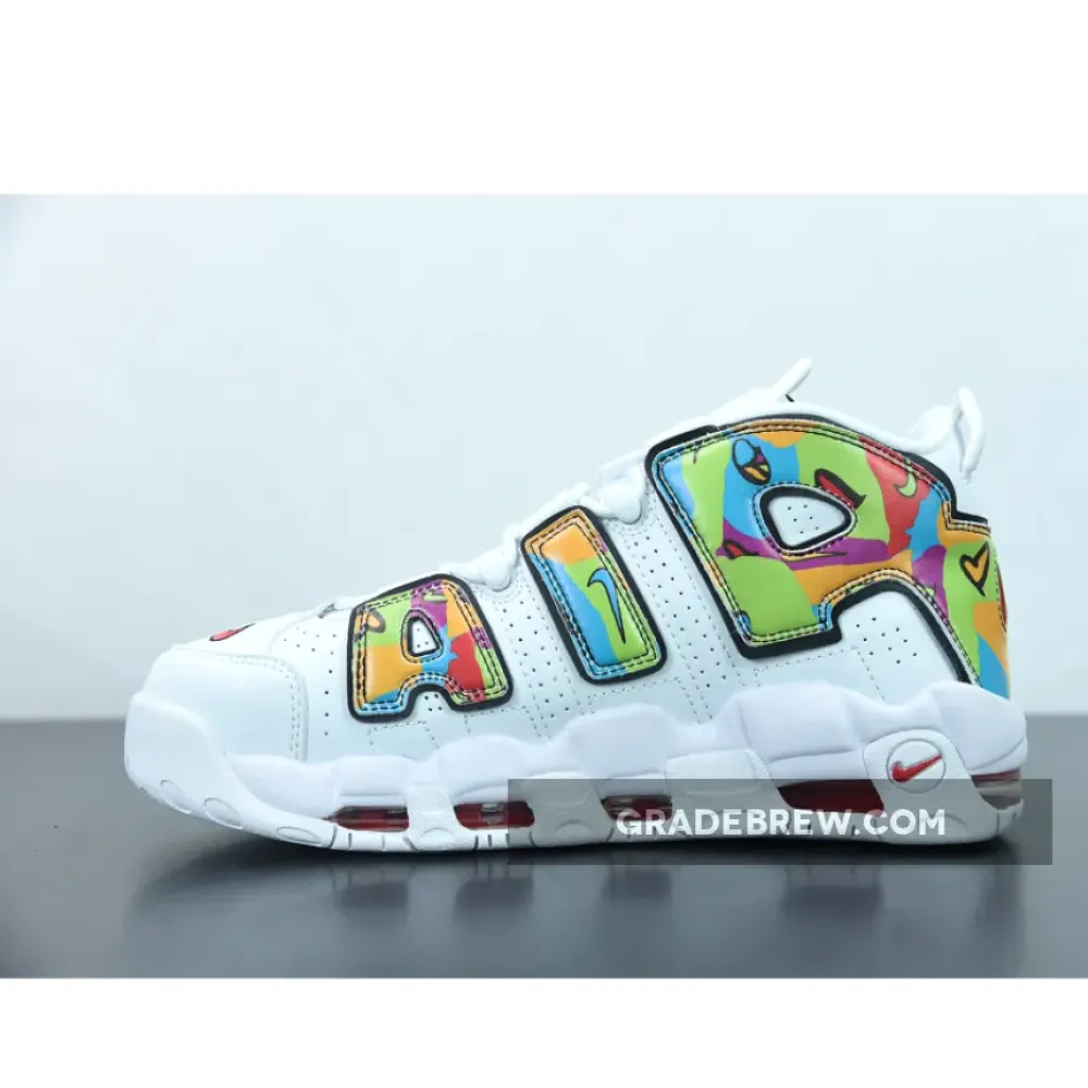 Nike Air More Uptempo Peace White/Multicolor/Red DM8150-100