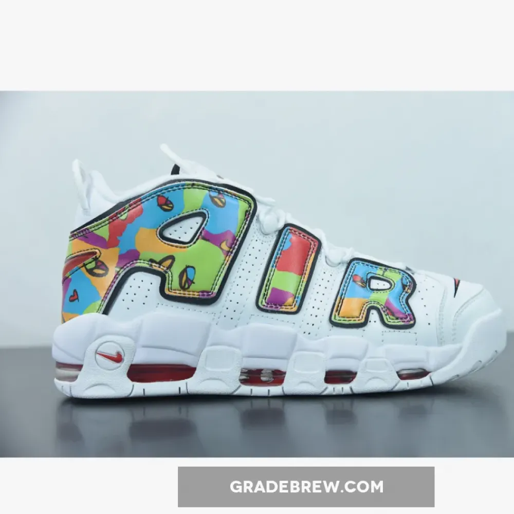 Nike Air More Uptempo Peace White/Multicolor/Red DM8150-100