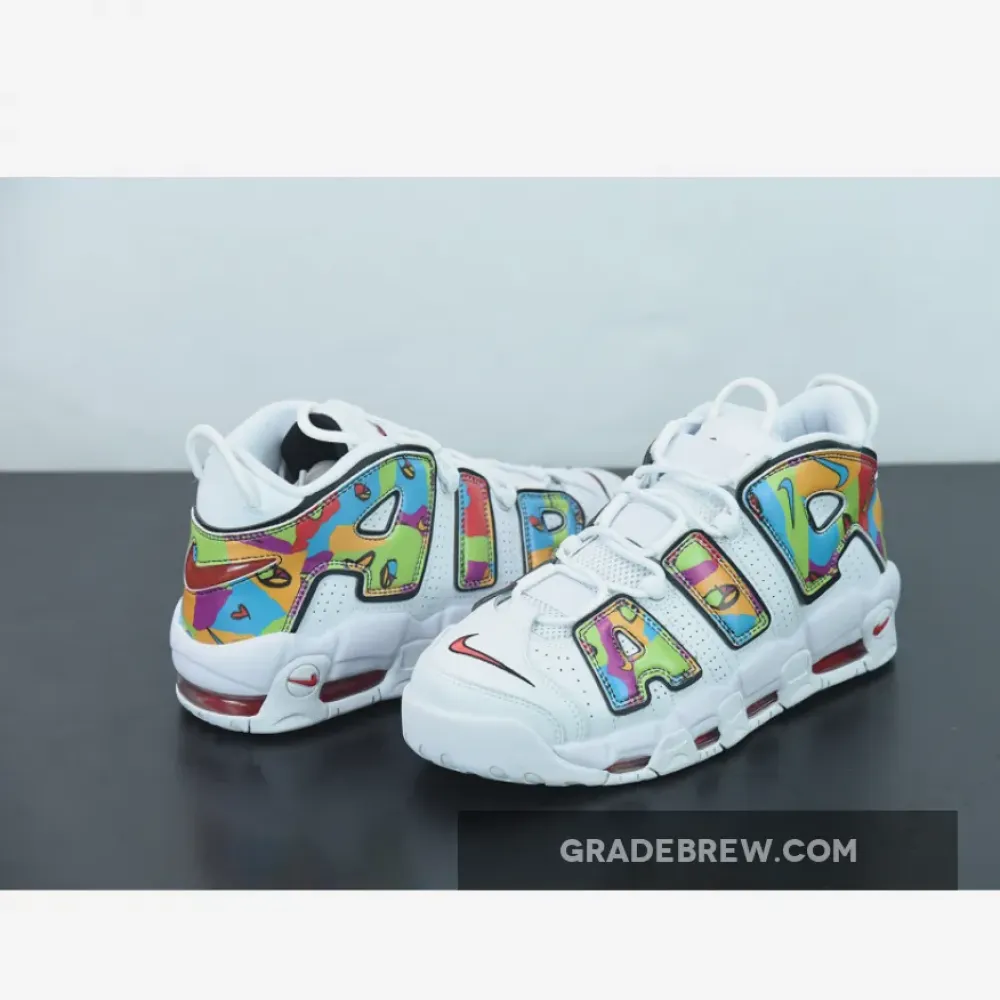 Nike Air More Uptempo Peace White/Multicolor/Red DM8150-100