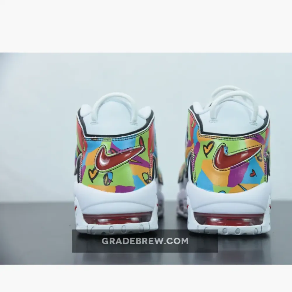 Nike Air More Uptempo Peace White/Multicolor/Red DM8150-100