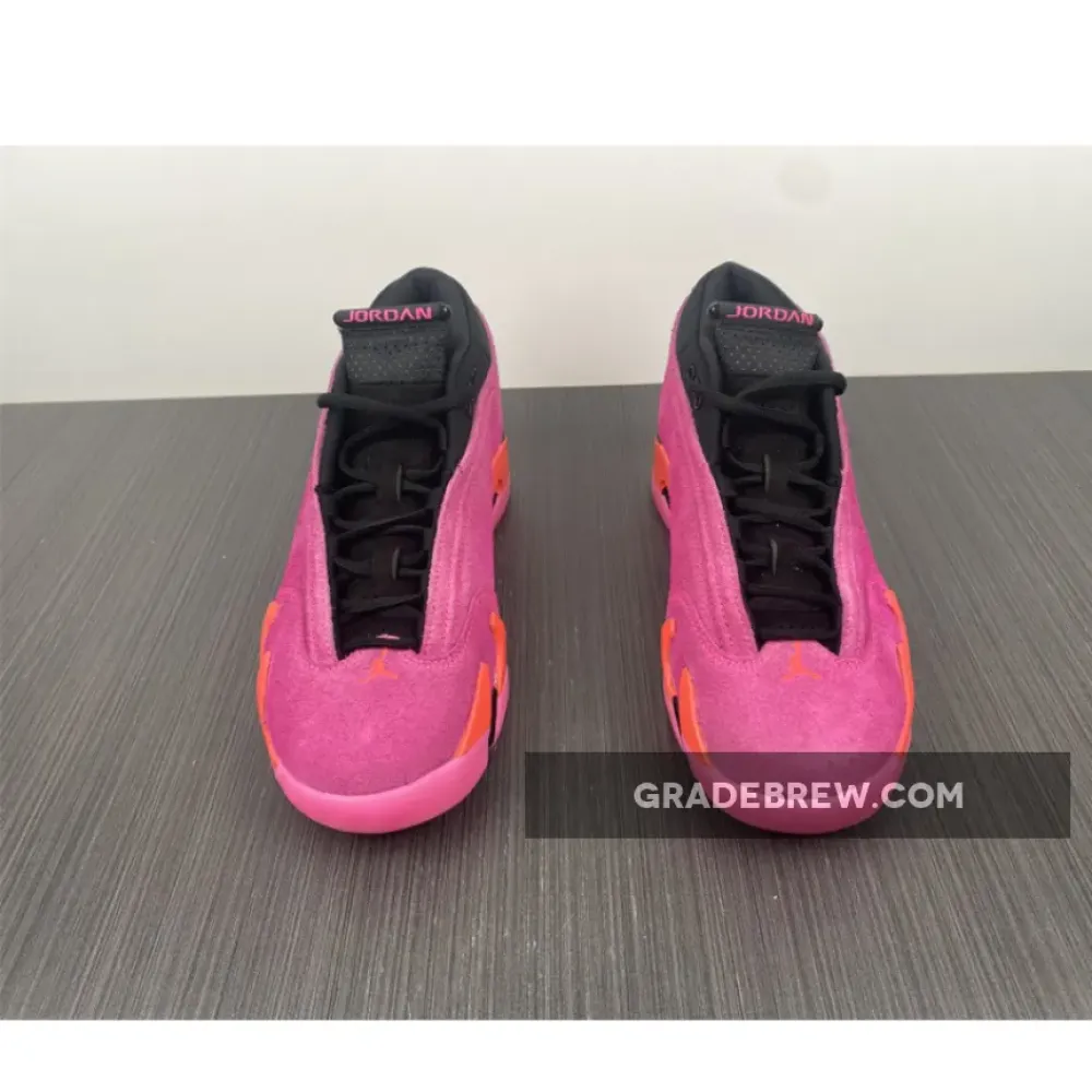 Air Jordan 14 Low Shocking Pink Black/Pink Blast/Flash Crimson DH4121-600