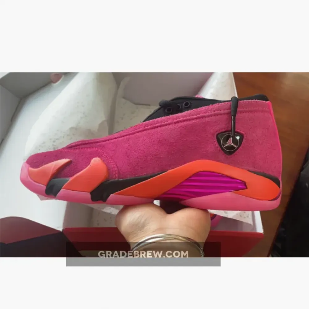 Air Jordan 14 Low Shocking Pink Black/Pink Blast/Flash Crimson DH4121-600
