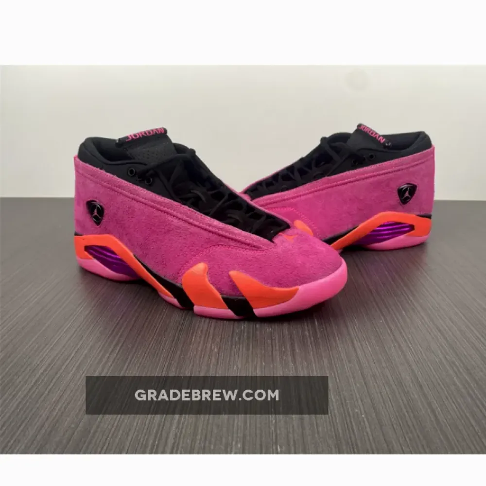 Air Jordan 14 Low Shocking Pink Black/Pink Blast/Flash Crimson DH4121-600