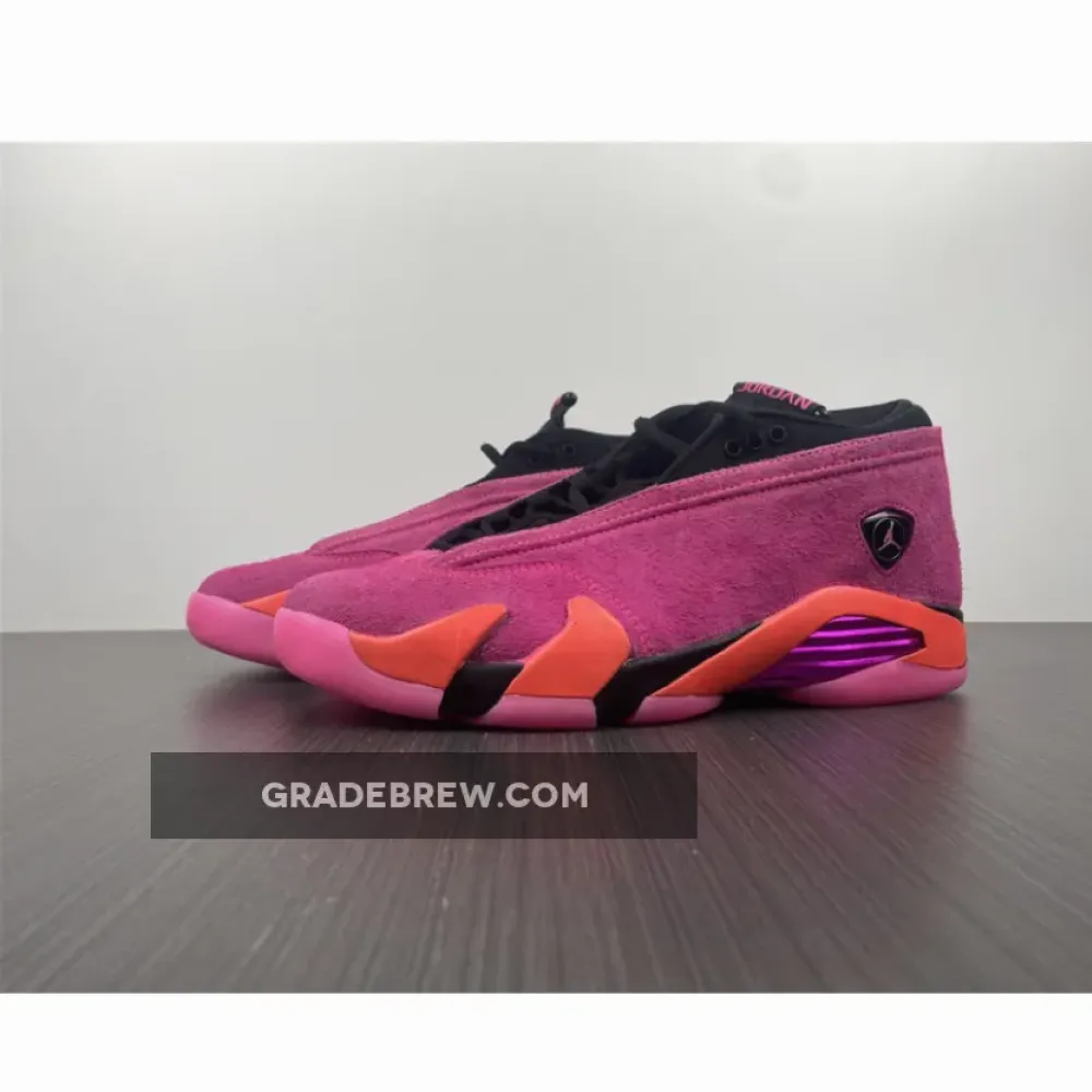 Air Jordan 14 Low Shocking Pink Black/Pink Blast/Flash Crimson DH4121-600