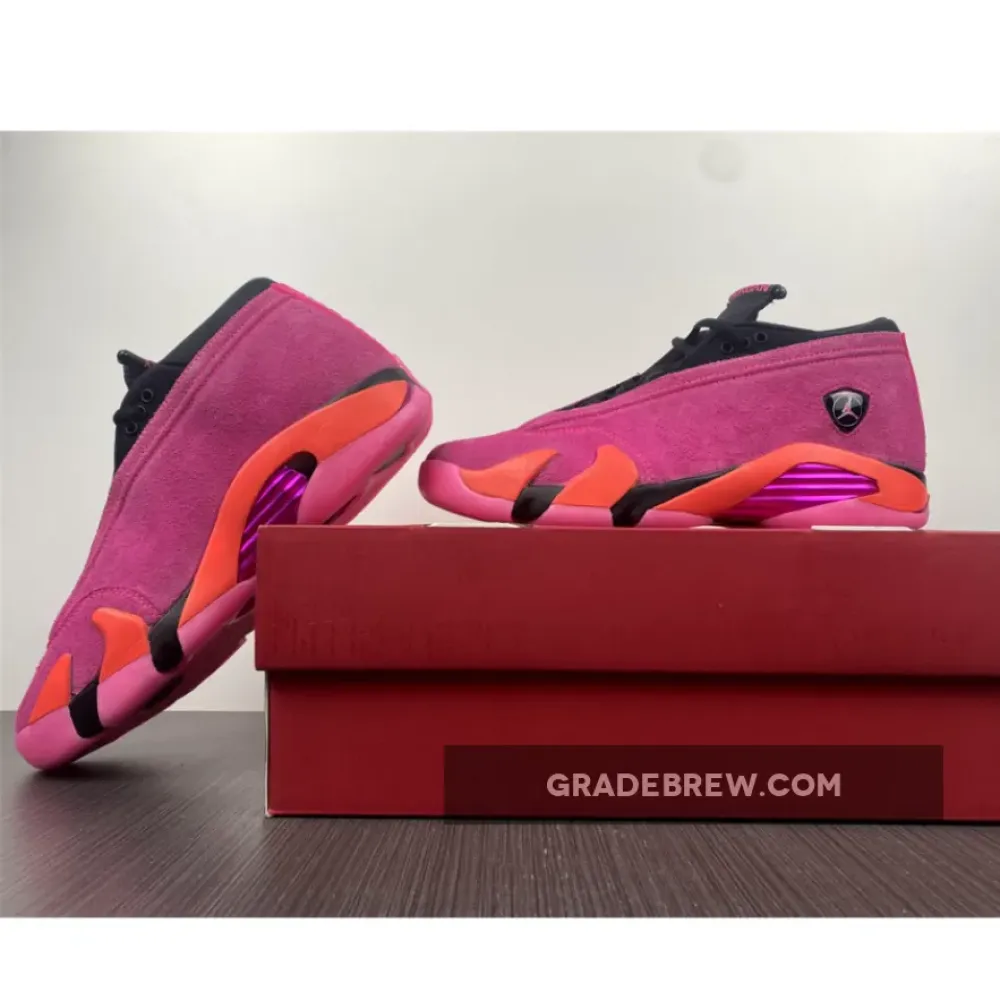 Air Jordan 14 Low Shocking Pink Black/Pink Blast/Flash Crimson DH4121-600