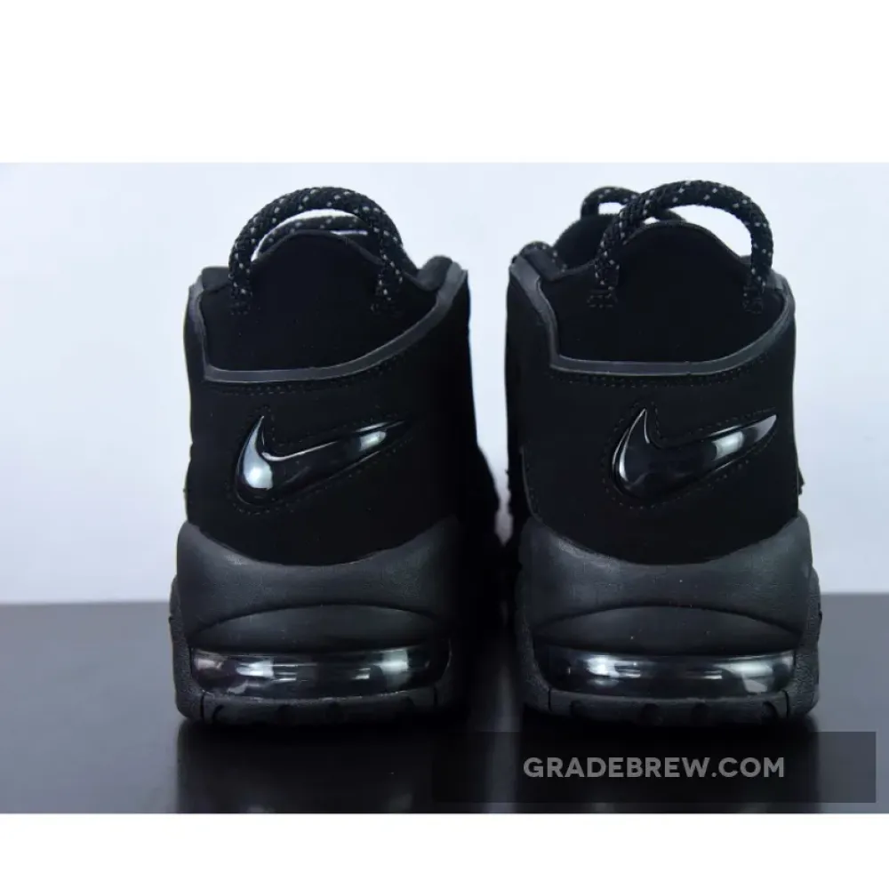 Nike Air More Uptempo Reflective Triple Black 414962-004