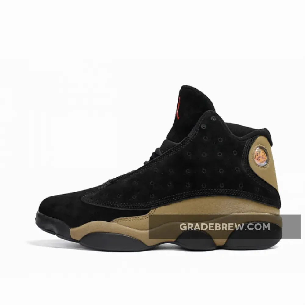 Air Jordan 13 Olive Black/Light Olive/True Red 414571-006