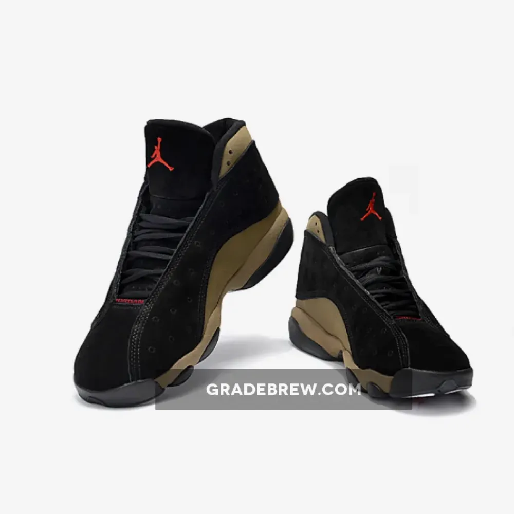 Air Jordan 13 Olive Black/Light Olive/True Red 414571-006