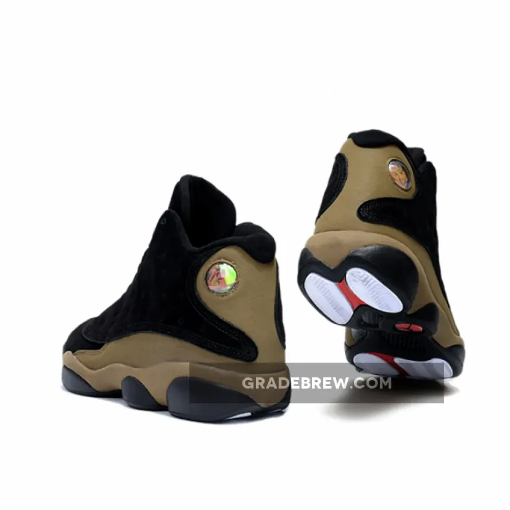 Air Jordan 13 Olive Black/Light Olive/True Red 414571-006