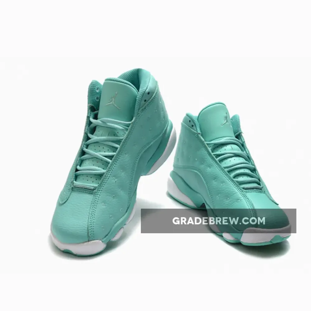 Air Jordan 13 GS What Is Love Green Glow White/Teal/Pink 888165-322