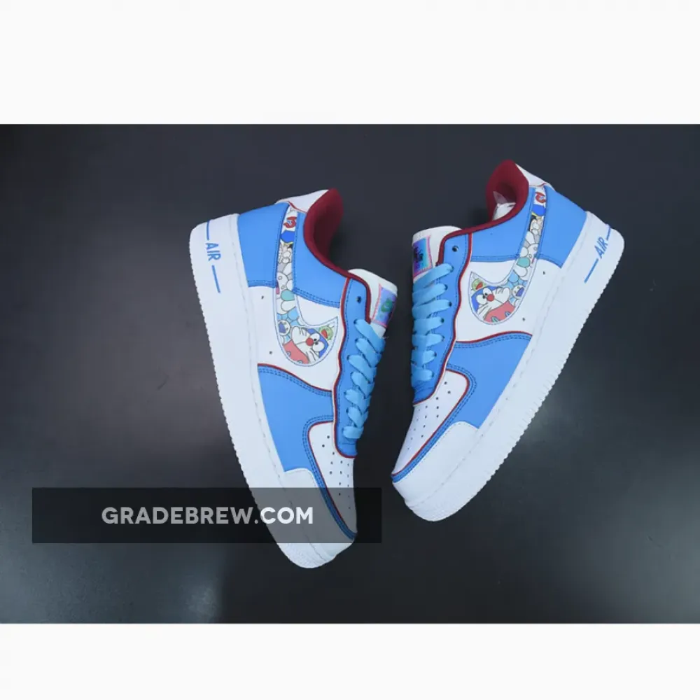 Nike Air Force 1 Low Custom Doraemon Blue/White/Red