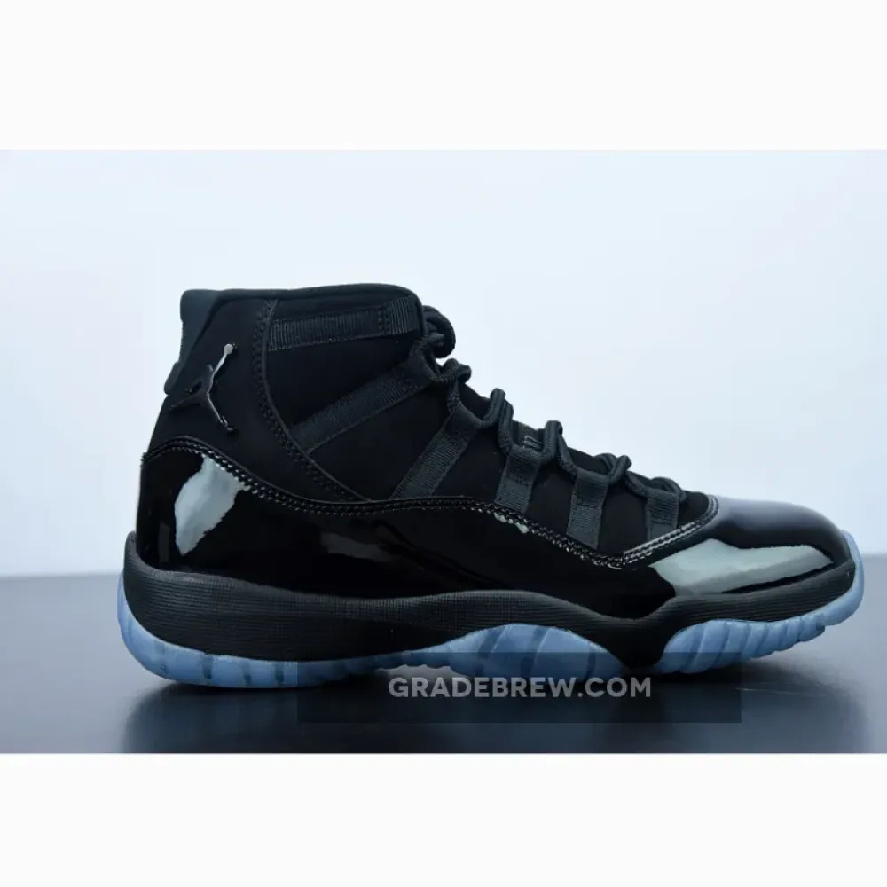 Air Jordan 11 Cap And Gown Black/White/Grey 378037-005