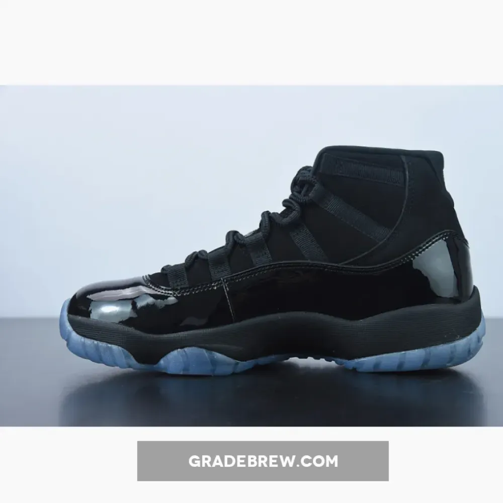 Air Jordan 11 Cap And Gown Black/White/Grey 378037-005
